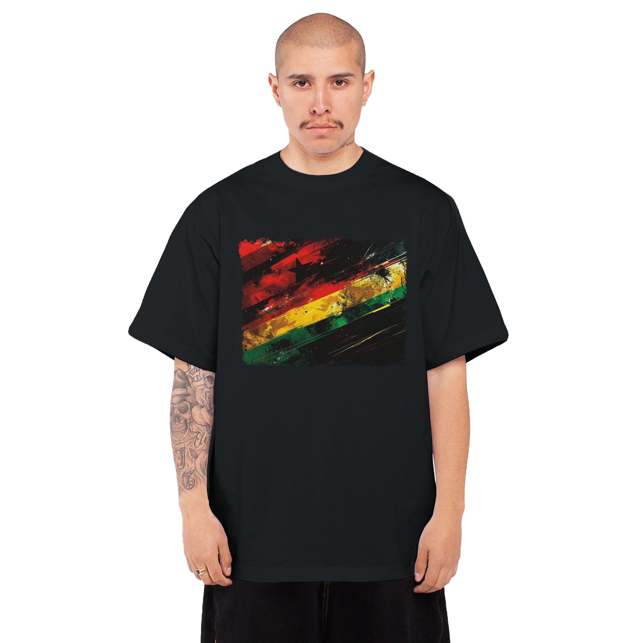 Ghana Black Stars Dark - Front View