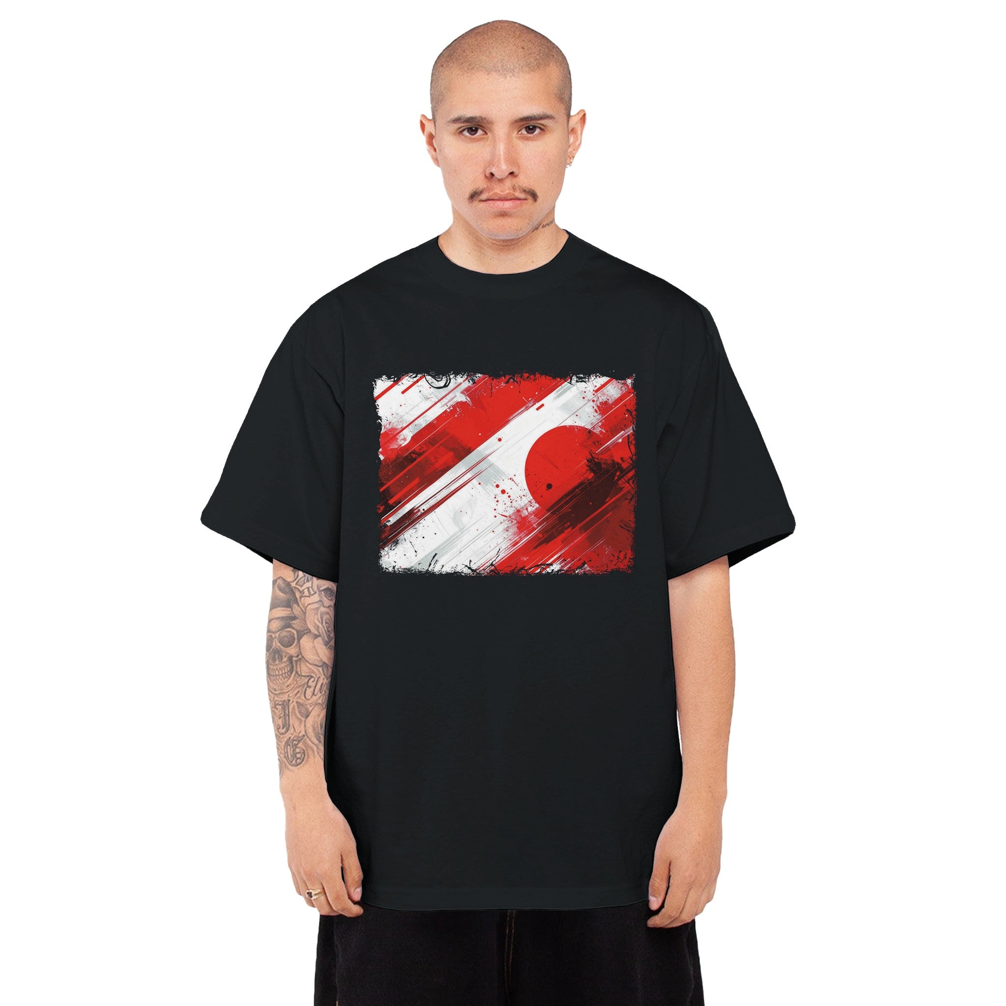 Japan Samurai Red Dark Mode - Front View