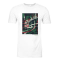 White shirt with Mexico City inspired design on front. 