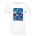 White shirt with New York / New Jersey skyline design on front. 
